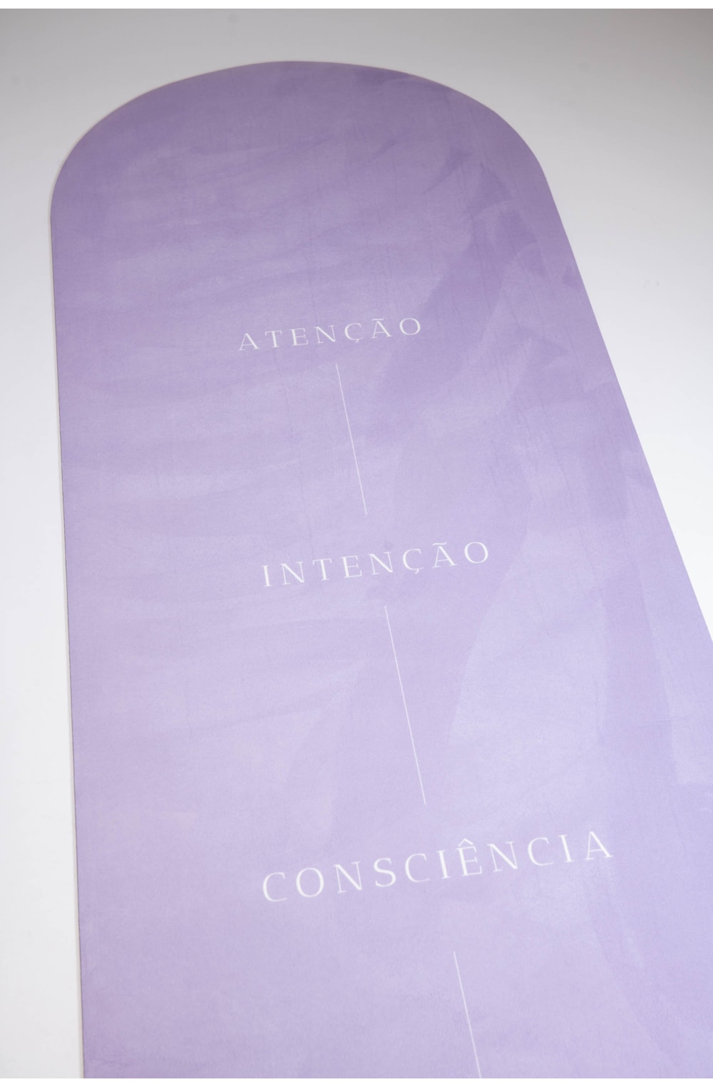 Tapete de treino Lilas : "Atenção, Intenção, Consciência"